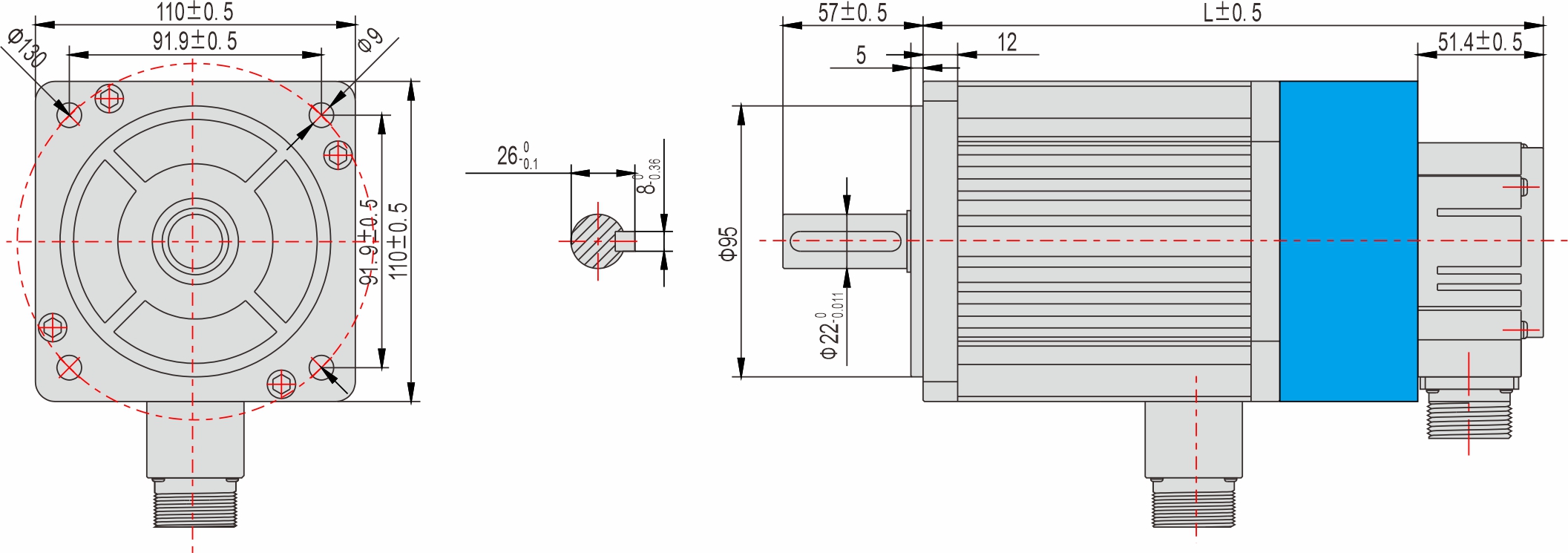 110mm帶剎車交流伺服電機(jī) 110mm帶剎車交流伺服電機(jī)