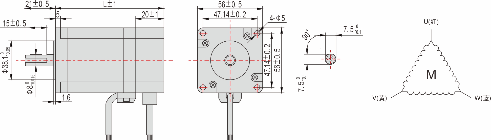 56mm 系列 閉環(huán)步進電機 56mm 系列 閉環(huán)步進電機