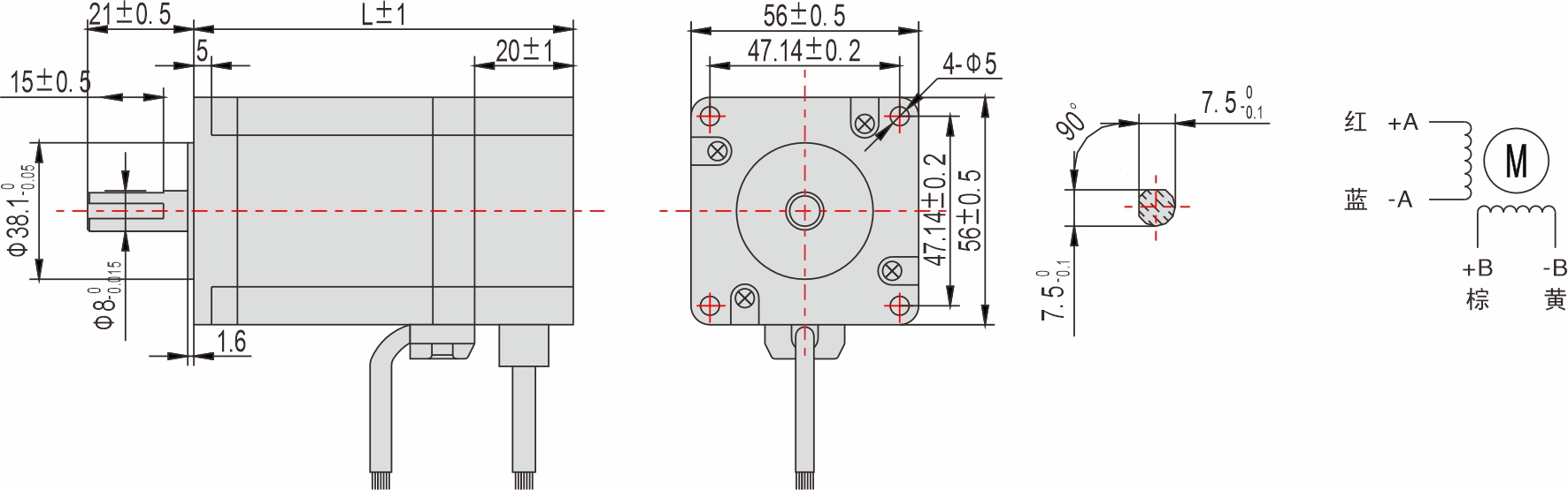 56mm 系列 閉環(huán)步進電機 56mm 系列 閉環(huán)步進電機