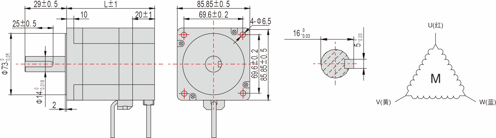 85mm 系列 閉環(huán)步進(jìn)電機(jī) 85mm 系列 閉環(huán)步進(jìn)電機(jī)
