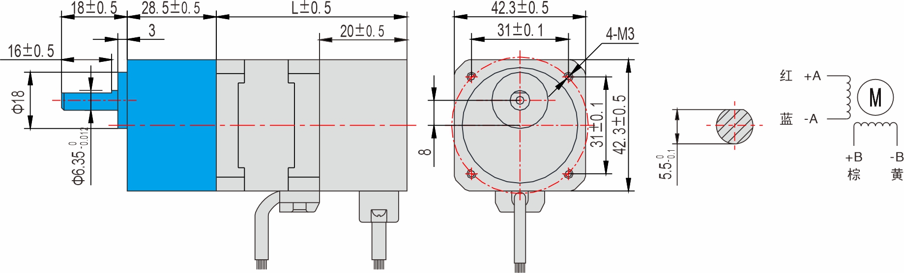 42mm 系列 偏心齒輪箱閉環(huán)步進電機 42mm 系列 偏心齒輪箱閉環(huán)步進電機