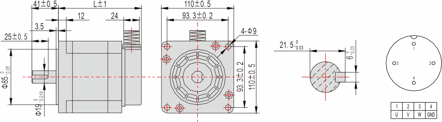 英士達(dá)機(jī)電 110mm步進(jìn)電機(jī) 英士達(dá)機(jī)電 110mm步進(jìn)電機(jī)