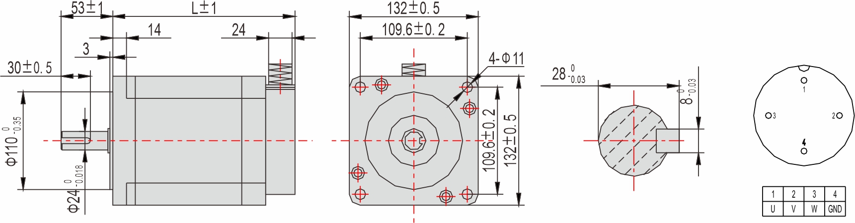 英士達(dá)機電 130mm步進(jìn)電機 英士達(dá)機電 130mm步進(jìn)電機