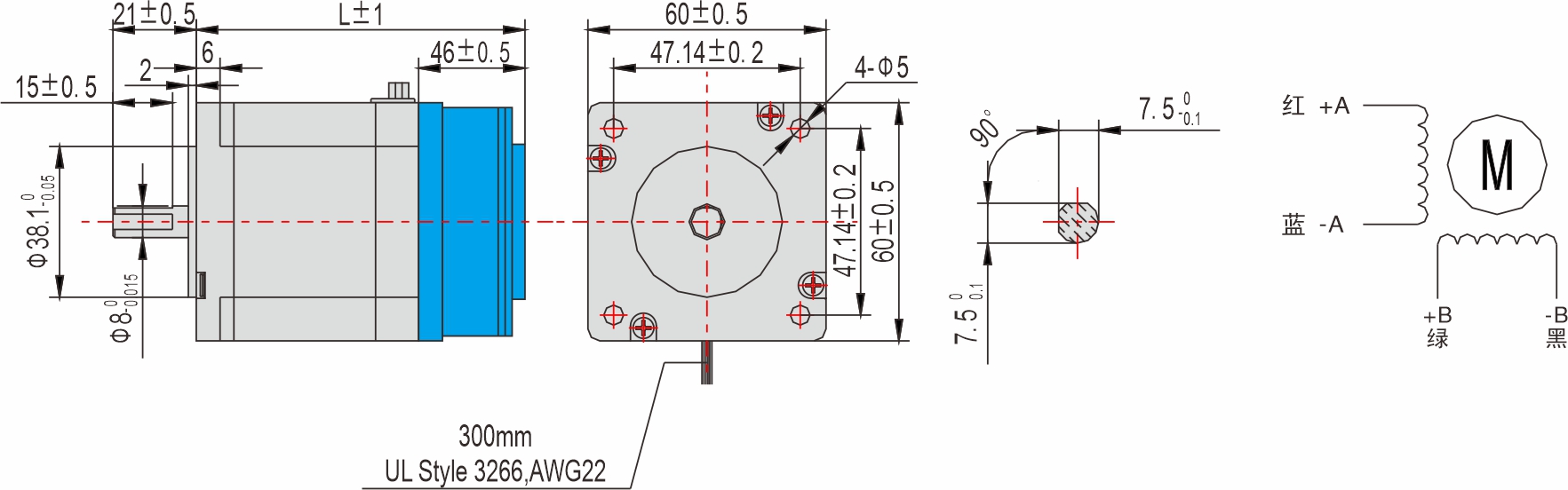 英士達(dá)機(jī)電 60mm帶剎車步進(jìn)電機(jī) 英士達(dá)機(jī)電 60mm帶剎車步進(jìn)電機(jī)