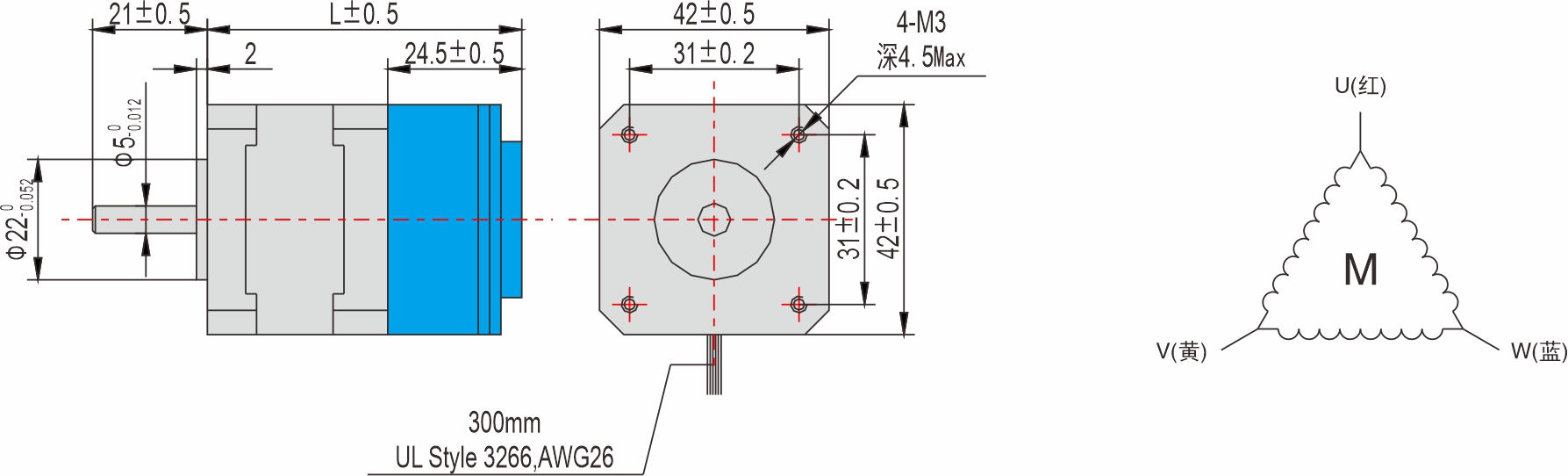 英士達(dá)機(jī)電 42mm帶剎車(chē)步進(jìn)電機(jī) 英士達(dá)機(jī)電 42mm帶剎車(chē)步進(jìn)電機(jī)
