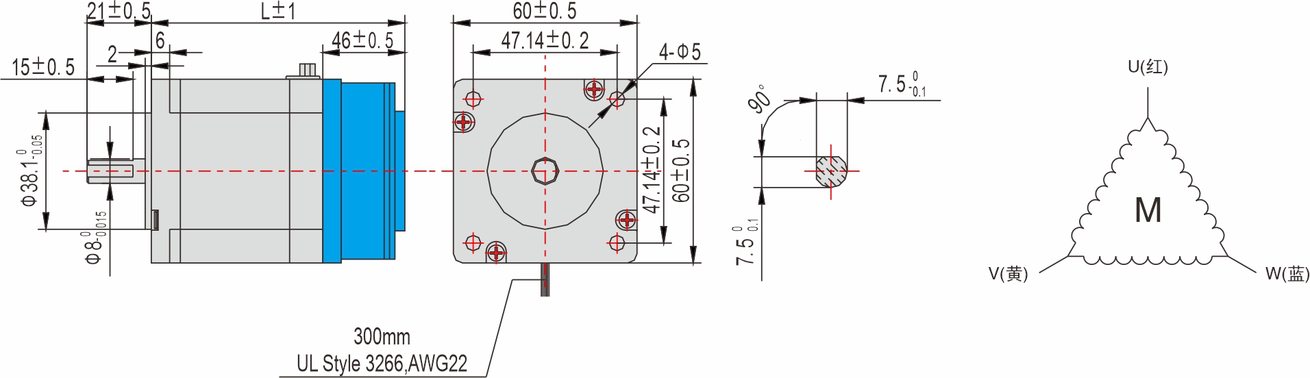 英士達(dá)機(jī)電 60mm帶剎車步進(jìn)電機(jī) 英士達(dá)機(jī)電 60mm帶剎車步進(jìn)電機(jī)