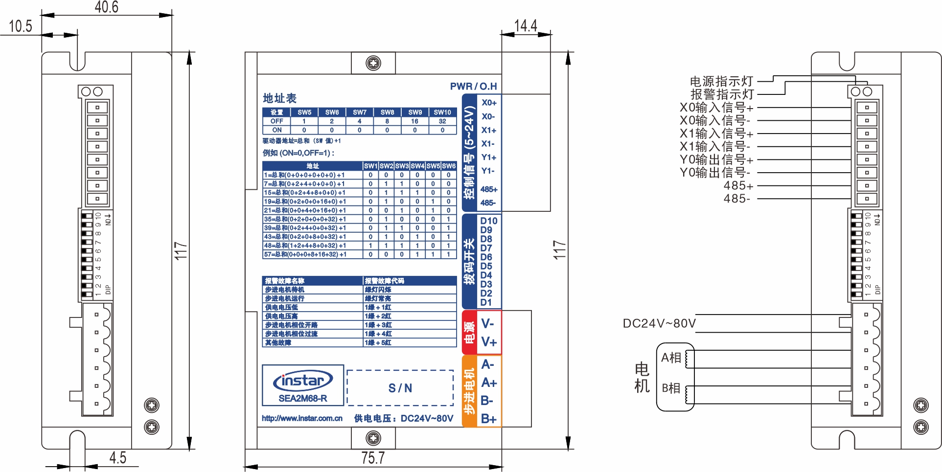 SEA2M44-R RS485總線閉環(huán)步進(jìn)驅(qū)動(dòng)器 SEA2M44-R RS485總線閉環(huán)步進(jìn)驅(qū)動(dòng)器