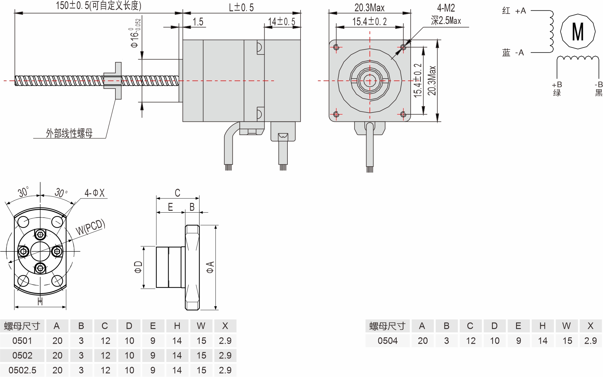 20mm滾珠絲杠直線閉環(huán)步進(jìn)電機 20mm滾珠絲杠直線閉環(huán)步進(jìn)電機