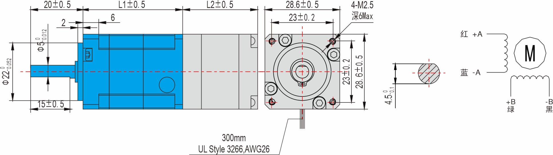 英士達機電 28mm行星減速步進電機 英士達機電 28mm行星減速步進電機
